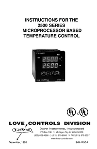 Thumbnail of document Manual - 2500 Temperature/Controller
